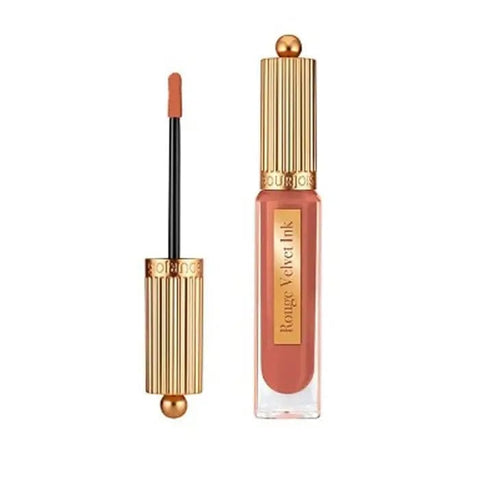 Jag Couture London - New York Bourjois Rouge Velvet Ink 20 lip stain in 3.5ml bottle, vibrant liquid lipstick with matte finish.