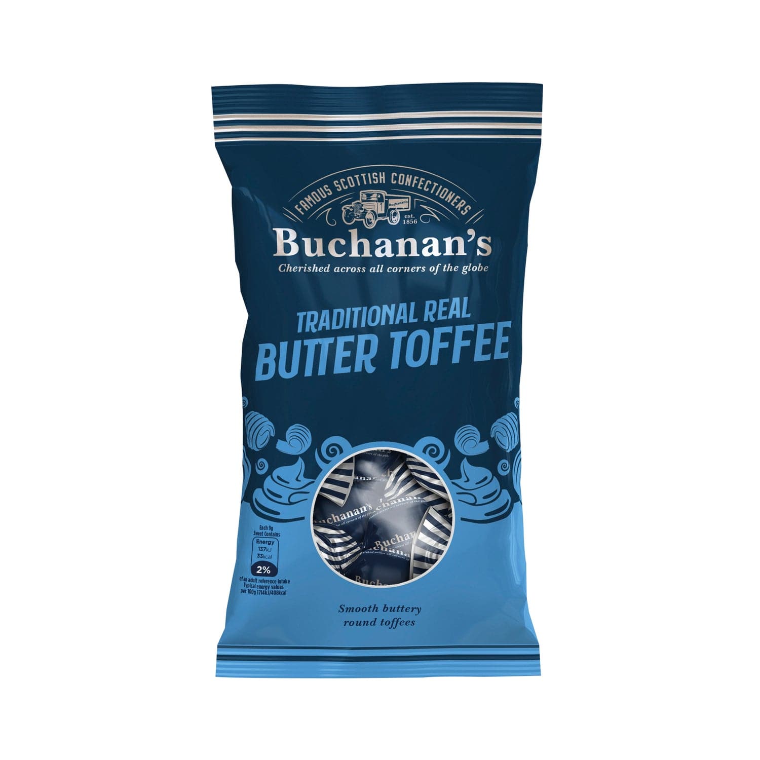 Jag Couture London - New York Buchanan's bag of Traditional Real Butter Toffees