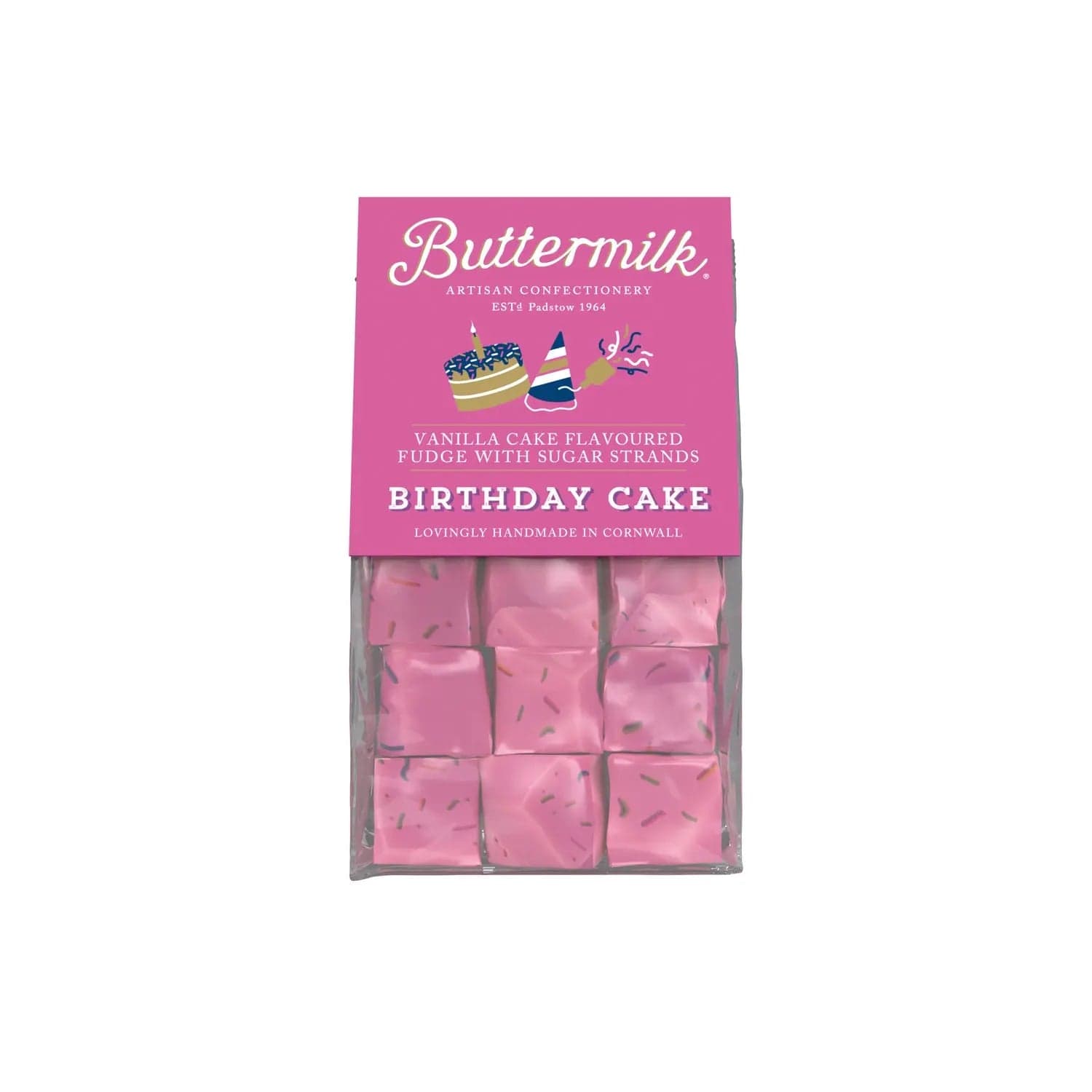 Jag Couture London - New York Buttermilk smooth birthday cake fudge in grab bag