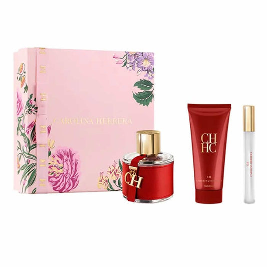Jag Couture London - New York Carolina Herrera Ch Eau De Toilette Spray 100ml Set 3 Pieces