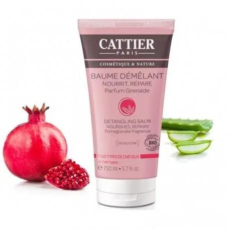 Cattier Paris Balsamo Desenredante detangling balm in 150ml jar, with natural ingredients and gentle formula for smooth hair.