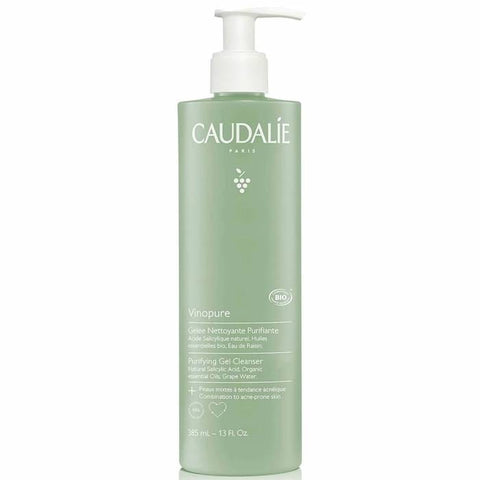 Jag Couture London - New York Caudalie Vinopure Purifying Gel Cleanser 385ml, clear gel formula in a pump bottle.