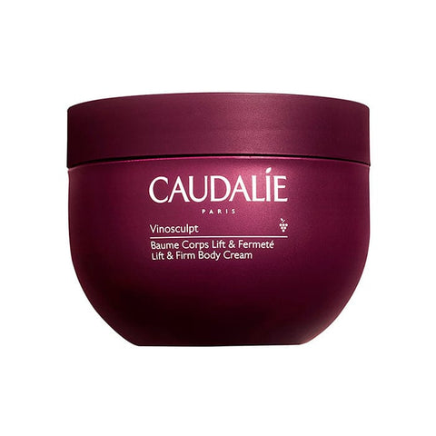 Caudalie Vinosculpt Lift & Firm Body Cream in 250ml jar, with elegant packaging, designed to smooth and tighten skin.