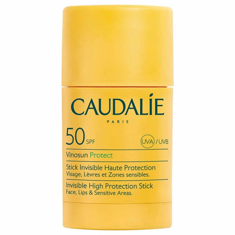 Caudalie Vinosun Protect Stick SPF 50 15g, a compact sun protection stick with natural ingredients by Jag Couture London - New York.