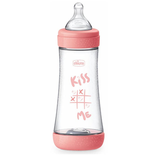 Jag Couture London - New York Chicco Baby Bottle Perfect5 4Chicco Baby Bottle Perfect 4M+ 300ml Silicone Pink