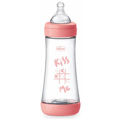 Jag Couture London - New York Chicco Baby Bottle Perfect5 4Chicco Baby Bottle Perfect 4M+ 300ml Silicone Pink