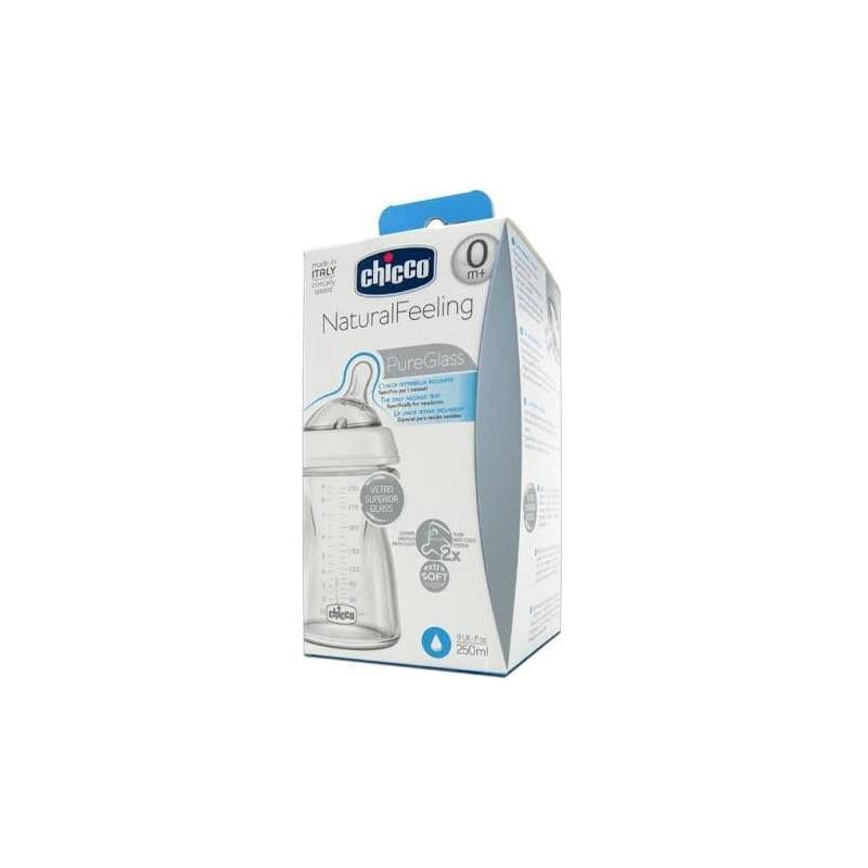 Jag Couture London - New York Chicco Natural Feeling Crystal T Silicone Bottle 250ml