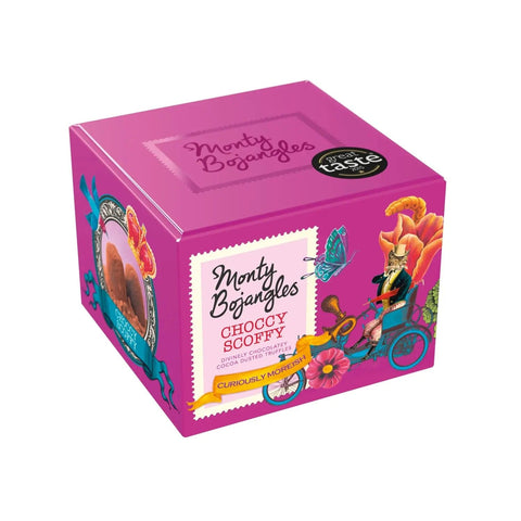 Jag Couture London - New York Choccy Scoffy gift box with chocolate-flavored cocoa dusted truffles, beautifully presented.