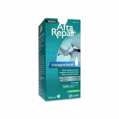 Jag Couture London - New York Cinfa Afta Repair Mouthwash 100ml bottle with label and cap on a white background
