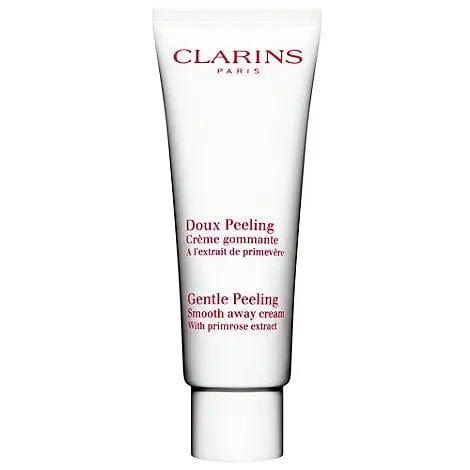 Jag Couture London New York Clarins Gentle Peeling Smooth Away Cream 50ml in a sleek jar, designed for gentle exfoliation and skin smoothing.