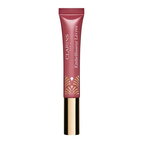 Jag Couture London New York Clarins Instant Light Natural Lip Perfector 17 Intense Maple, close-up of the lip gloss tube.