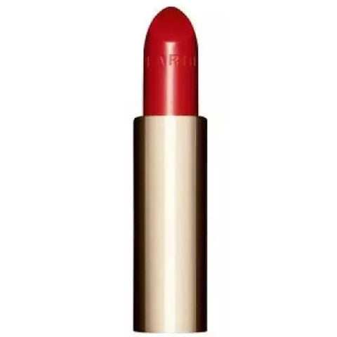 Clarins Joli Rouge Shine 742S lipstick refill by Jag Couture London, 3.5g, with the lipstick partially twisted up showing the shine.