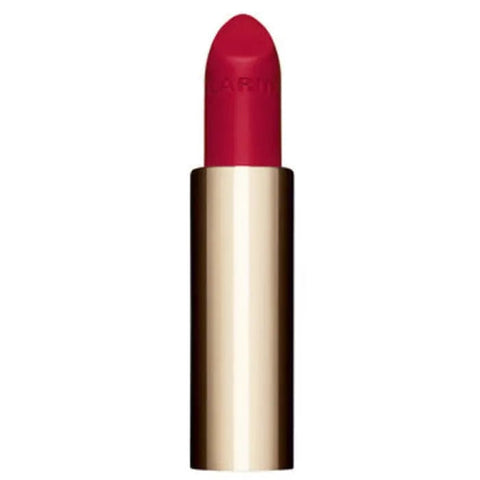 Clarins Joli Rouge Velvet La Recharge lipstick in shade 742V, 3.5g, with sleek packaging and rich color display.