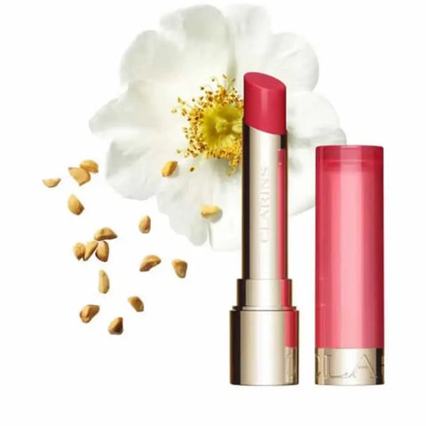 Clarins Lip Oil Balm 02 Pitaya by Jag Couture London - New York, 2.9g, showing the nourishing lip balm in a sleek container.