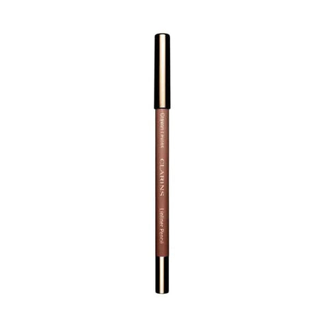 Jag Couture London New York Clarins Lipliner Pencil 01 Nude Fair shown with the nude lipliner pencil and its sleek packaging.