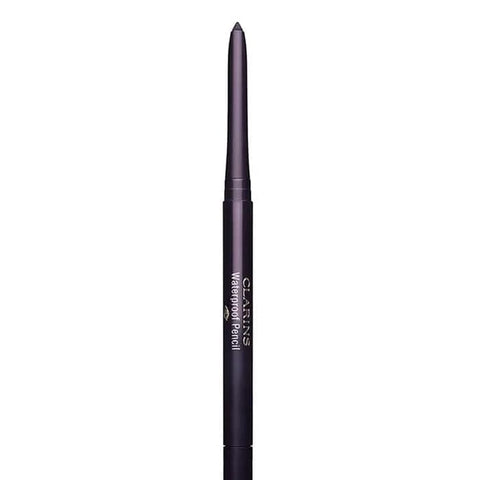 Clarins Waterproof Pencil in shade 04 Fig, a dark purple eyeliner from Jag Couture London - New York, displayed on a white background.