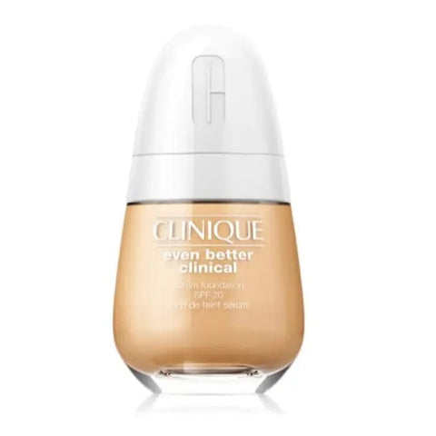 Clinique Even Better Serum Foundation SPF20 in WN46 Golden Neutral, 30ml, with a sleek bottle and applicator.