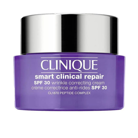 Clinique Smart Clinical Anti-Wrinkle Cream with SPF30, 50ml, in a sleek jar, designed for anti-aging skincare.