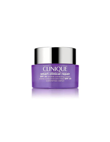 Clinique Smart Clinical Anti-Wrinkle Cream with SPF30 in 75ml jar, featuring sleek packaging from Jag Couture London - New York