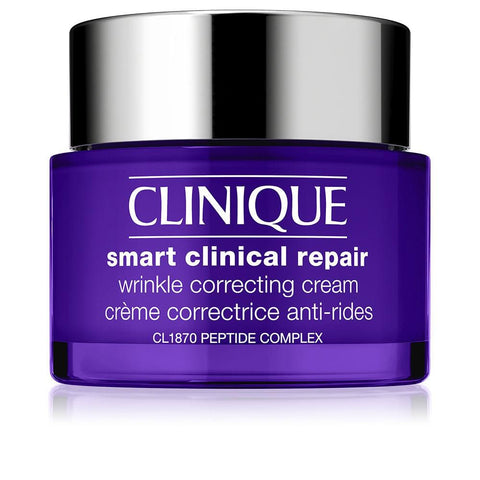 Clinique Smart Clinical Repair Wrinkle Corrector Cream in 75ml jar, with smooth texture and elegant packaging.