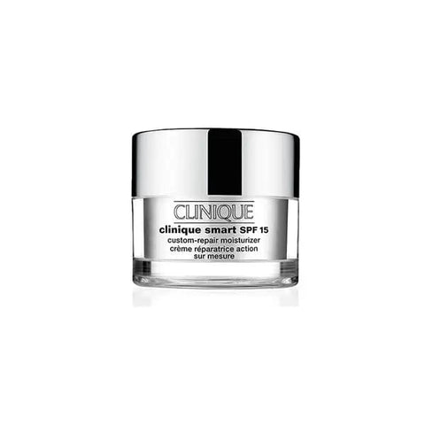 Clinique Smart SPF15 custom repair moisturizer for oily skin in 50ml jar, by Jag Couture London - New York.