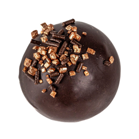 Coffee truffle by Jag Couture London with flavoured oatmilk ganache inside dark chocolate shell, 12.8g.