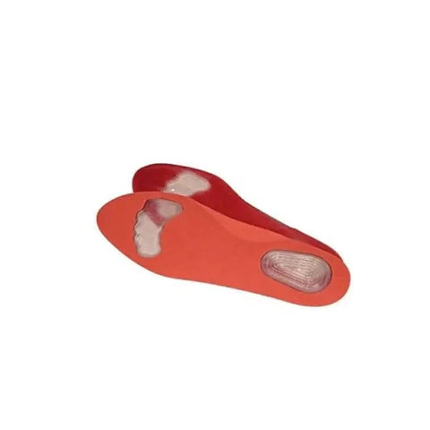 Jag Couture London - New York Conforgel gel-lined insole for shoe sizes 35-38, shown with close-up of gel comfort layer.