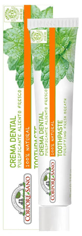 Jag Couture London New York Corpore Crema Dental Purificante 75ml tube, whitening and refreshing toothpaste in a sleek packaging