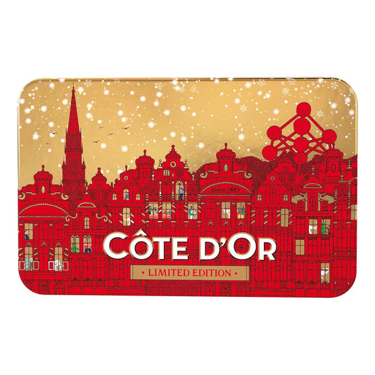 Jag Couture London - New York Cote d'Or Vintage tins containing an assortment of classic miniatures - 6 of each design