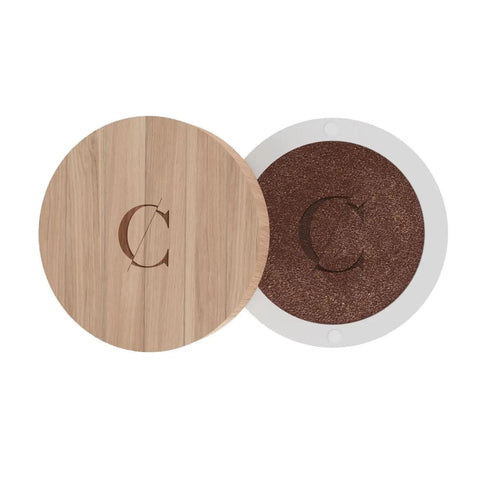 Couleur Caramel Sunkissed Eyeshadow in 157 Chocolat, 2.5g, featuring rich brown eyeshadow in a compact from Jag Couture London.