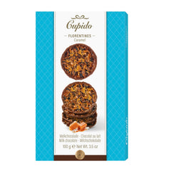 Jag Couture London - New York Cupido milk chocolate caramel flavoured florentines
