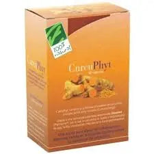 Bottle of 100% Natura Curcufit capsules by Jag Couture London - New York, showing the product label and capsule details.