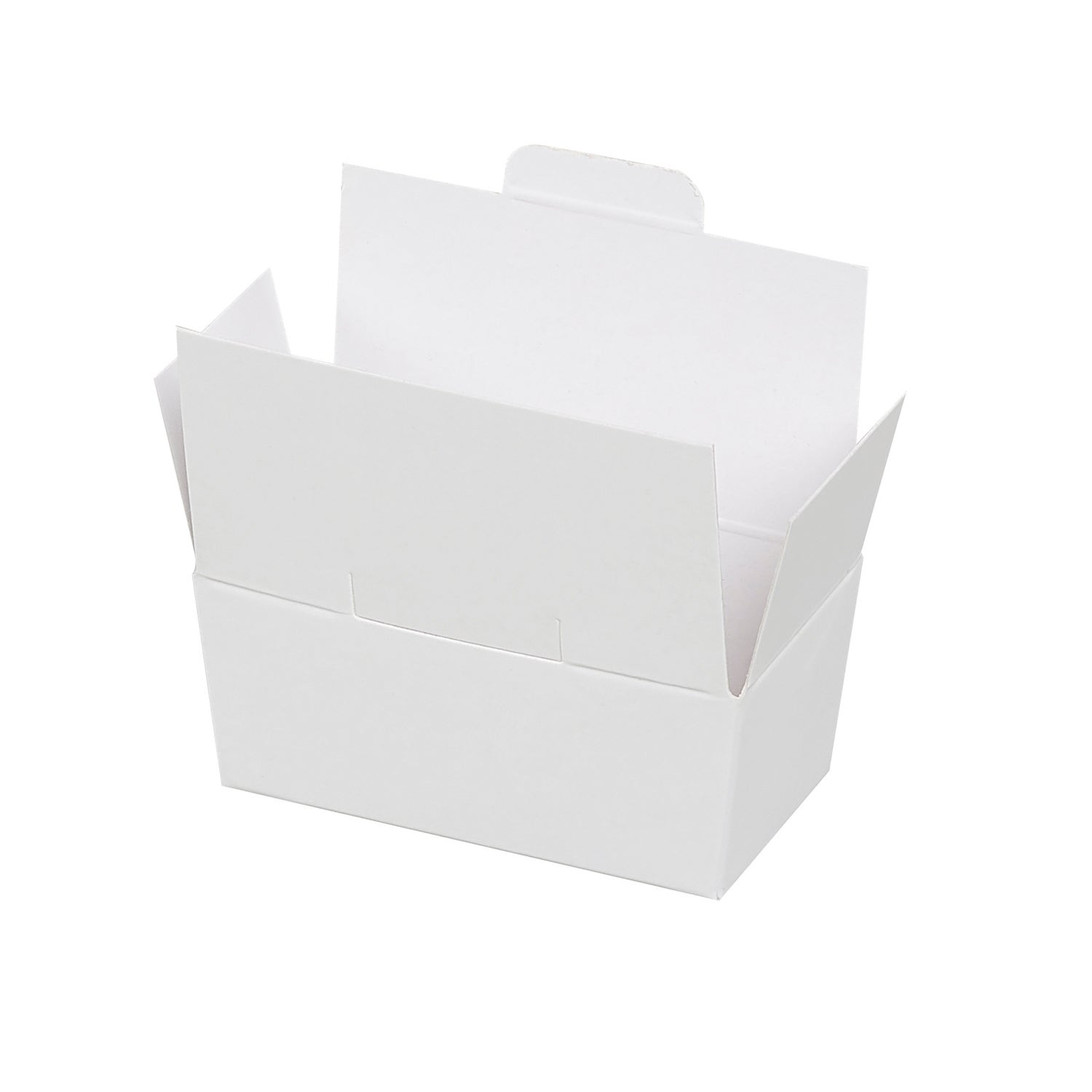 White chocolate ballotin with lock top from Jag Couture London - New York, elegant packaging for premium chocolates.