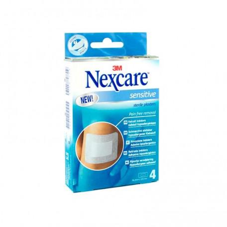 3M Nexcare Sensitive Sterile Apostille bandages, 4 pcs, measuring 7.6 x 10.1 cm, by Jag Couture London - New York.