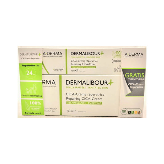 A-derma Dermalibour+ Cica Repair Cream 100ml Set 2 Pieces Jag Couture London - New York