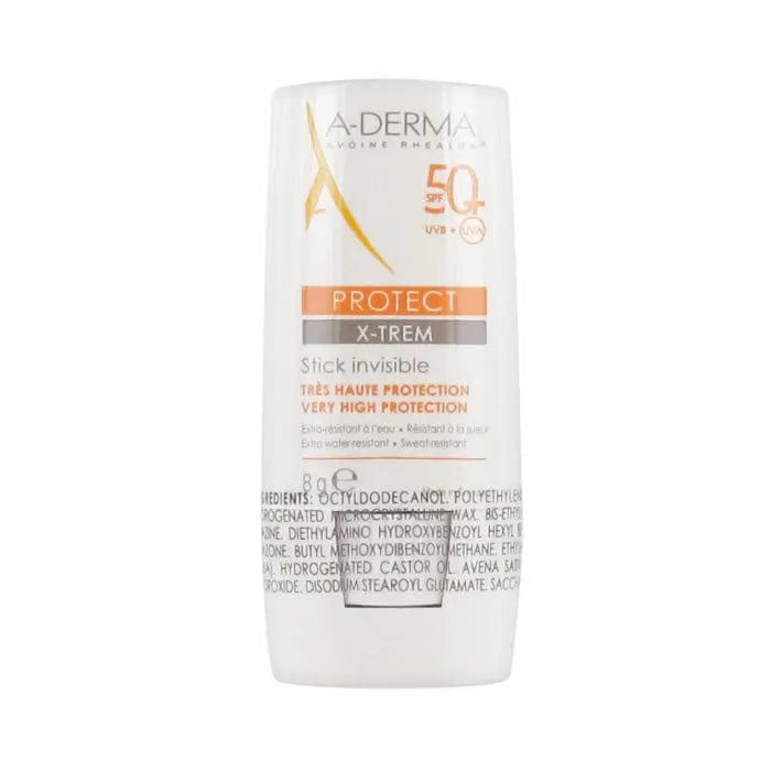 A-Derma Protect Stick Invisible X-trem 8g by Jag Couture London - New York, showing the compact skincare stick with its label.