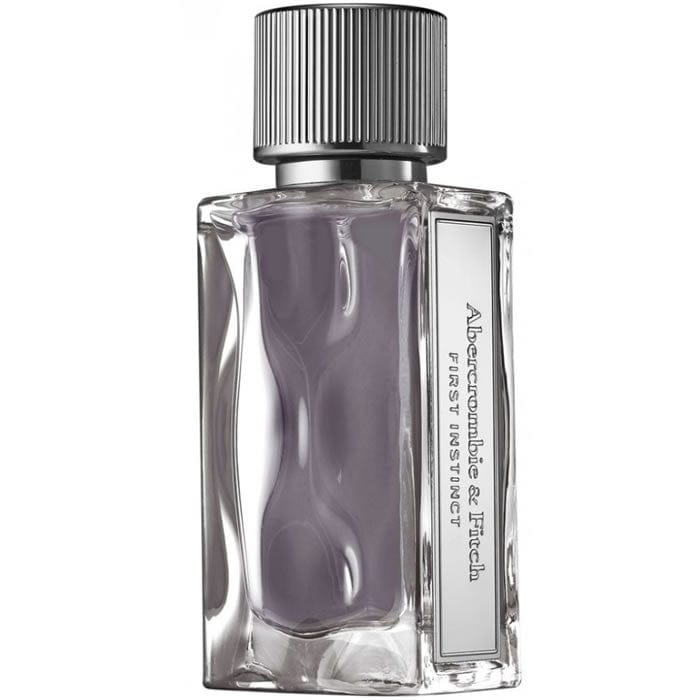 Abercrombie & Fitch First Instinct Man Eau De Toilette spray, 100ml bottle, with sleek packaging and brand logo visible.