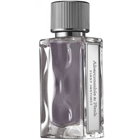 Abercrombie & Fitch First Instinct Man Eau De Toilette spray, 100ml bottle, with sleek packaging and brand logo visible.