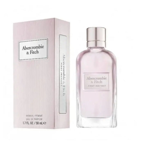Abercrombie & Fitch First Instinct Woman Eau De Perfume spray 50ml with sleek bottle, by Jag Couture London New York.