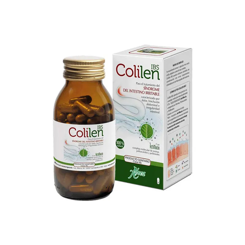Aboca Colilen IBS 60 capsules from Jag Couture London New York, showing the supplement bottle with label and capsules.
