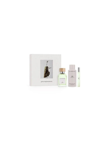 Adolfo Dominguez A D Bambu Men Edp spray 120ml set, featuring a stylish perfume bottle and packaging for men.