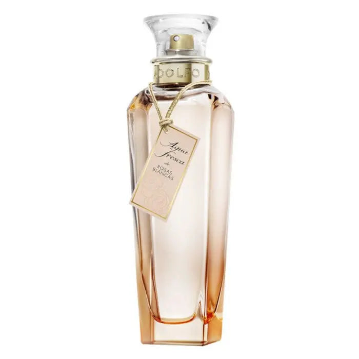Adolfo Dominguez Agua Fresca De Rosas Blancas Eau de Toilette spray 120ml, featuring a elegant floral fragrance bottle.