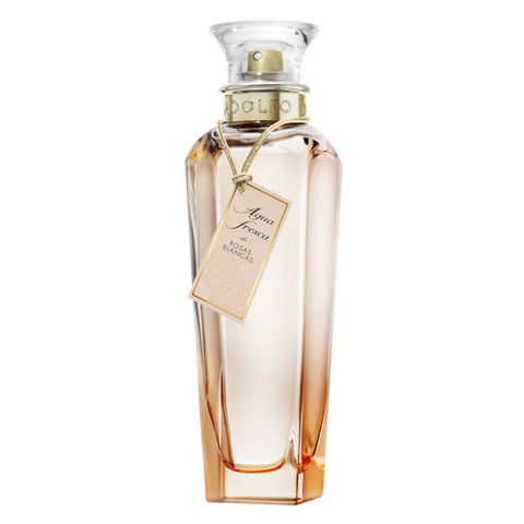 Adolfo Dominguez Agua Fresca De Rosas Blancas Eau De Toilette spray bottle, 120ml, with floral rose design.