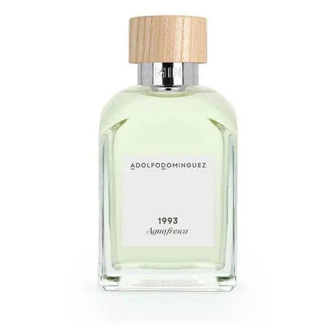 Adolfo Dominguez Agua Fresca Eau de Toilette spray in 120ml bottle, with elegant packaging and floral design.