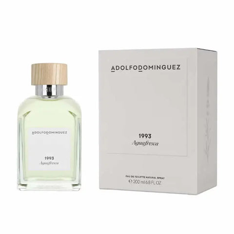Adolfo Dominguez Agua Fresca Eau De Toilette spray 200ml with sleek bottle design, branded by Jag Couture London New York
