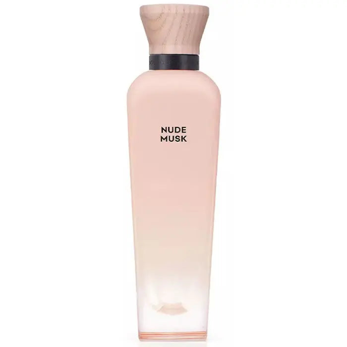 Adolfo Dominguez Nude Musk Eau De Perfume Spray 120ml with minimalist bottle design, showcased against a neutral background
