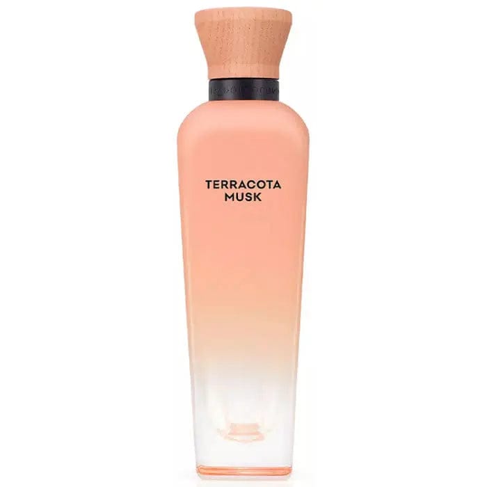 Adolfo Dominguez Terracota Musk Eau De Perfume Spray 120ml displayed with bottle and packaging.