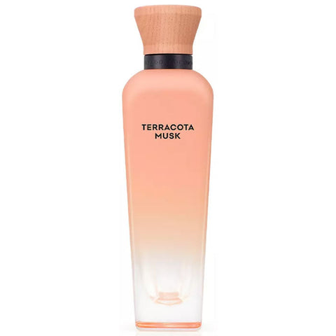 Adolfo Dominguez Terracota Musk Eau De Perfume spray 120ml bottle, elegant design with terracotta and musk notes, image showing front view.