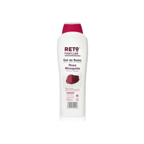 Agrado Familiar Rosehip Shower and Bath Gel in 1250ml bottle by Jag Couture London New York, with rosehip and gentle formula.