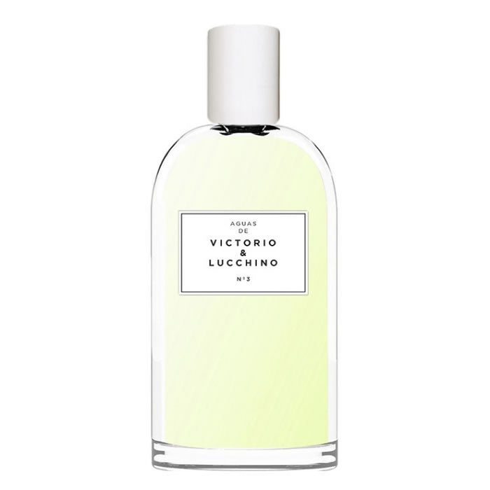 Aguas De Victorio & Lucchino N3 Eau De Toilette spray bottle, 150ml, featuring elegant packaging and floral design.